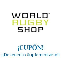 Logo de la tienda World Rugby Shop con cupones de descuento