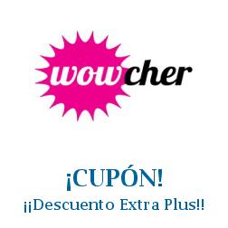 Logo de la tienda Wowcher con cupones de descuento