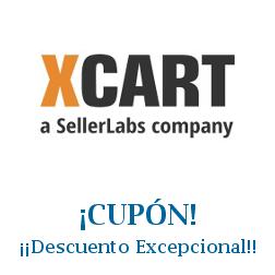 Logo de la tienda X Cart con cupones de descuento