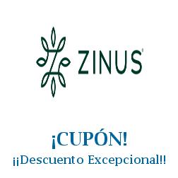 Logo de la tienda Zinus con cupones de descuento