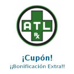 Logo de la tienda ATLRx con cupones de descuento