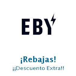 Logo de la tienda EBY con cupones de descuento