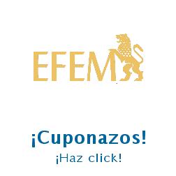 Logo de la tienda EFEM con cupones de descuento