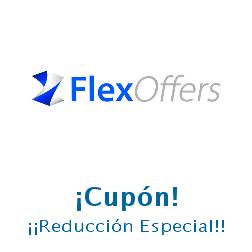 Logo de la tienda FlexOffers con cupones de descuento