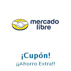 Logo de la tienda Mercado Libre con cupones de descuento