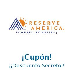 Logo de la tienda Reserve America con cupones de descuento