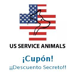 Logo de la tienda US Service Animals con cupones de descuento
