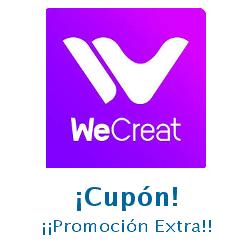 Logo de la tienda WeCreat con cupones de descuento